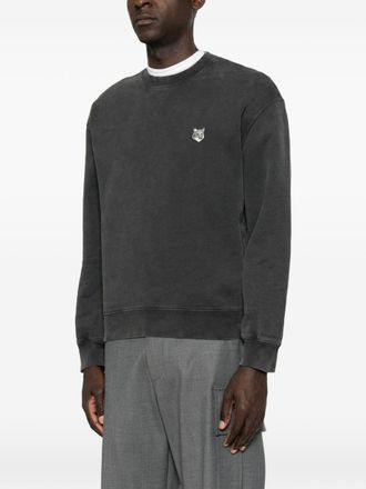 Maison Kitsun&eacute; Fox Head Patch Sweatshirt - black
