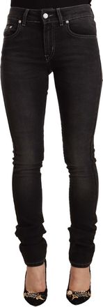 Gianfranco Ferre Washed Mid Waist Cotton blue Skinny Womens Jeans