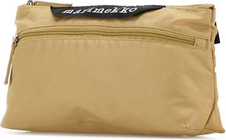 Marimekko Unisex Beige Fabric Belt Bag Darkgreenblack Exterior: Polyester Marsupi