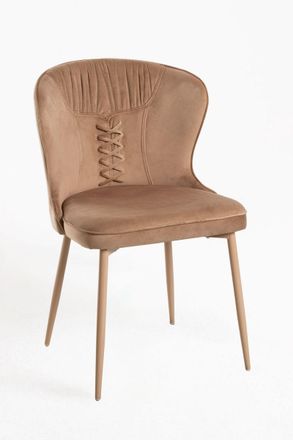 Regalos Miguel Sillas Comedor - Silla Anuik Terciopelo - Marr&oacute;n