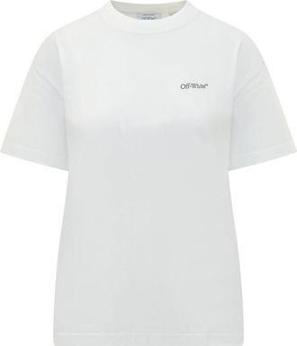 Off-white White Logo Crew Neck T-Shirt