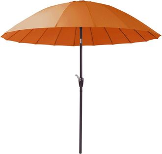Brigros Parasol naranja con mástil central