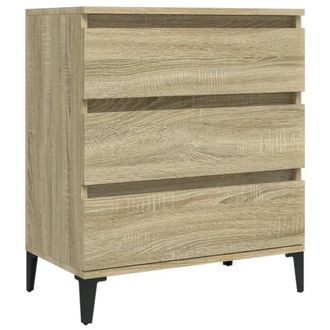 vidaXL Aparador De Madera Contrachapada Roble Sonoma 60x35x70 Cm Vidaxl