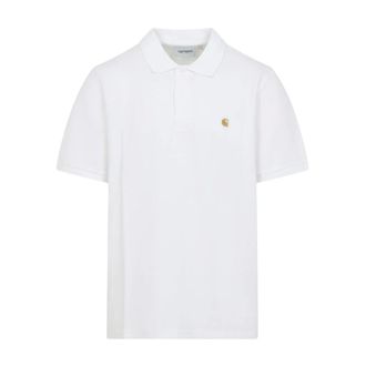 Carhartt Work in Progress Carhartt Wip, Polo Shirts, male, White, Size: XL Chase Pique Polo