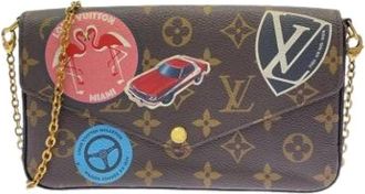 Louis Vuitton Pre-owned Cross Body Bags, female, Brown, Size: ONE SIZE Pre-owned Pochette Shoulder Bag