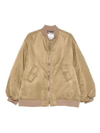 Frankie Shop zip-fastening bomber jacket - Green
