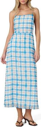 Joe's The Charlie Midi Dress in Blue/Rust Check at Nordstrom Rack, Size X-Small