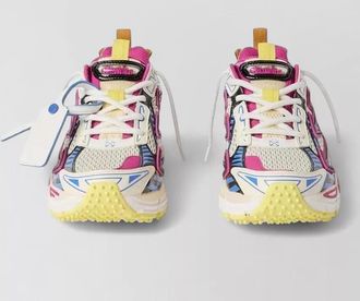 Off-white mesh low-top sneakers