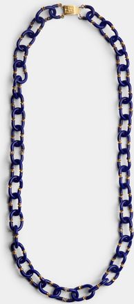 Mahnaz Collection Vintage 1960s Archimede Seguso Murano Glass, Rhinestone and Gilt Brass Necklace