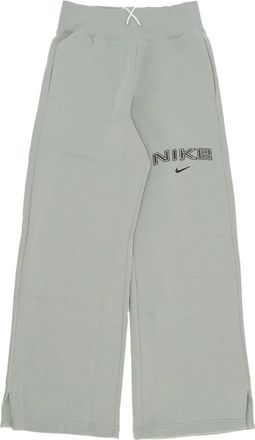 Nike High-Rise Fleece Sportbroek Jade Horizon - Dames - Trainingsbroeken - Grijs - XS - Katoen - Fitness