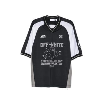 Off-white Logo-print V-neck T-shirt