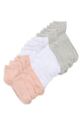 Vince Camuto Assorted 8-Pack Quarter Socks in White Multi at Nordstrom Rack, Size 9/11