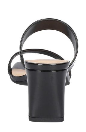 Easy Street Clovelle Slide Sandal in Black Patent at Nordstrom, Size 6.5