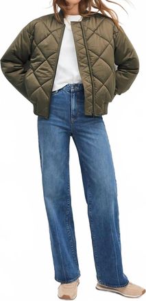 Favorite Daughter Favorite Bomber Jacket In Army Green