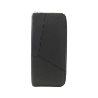 Loewe Pre-owned Wallets, female, Black, Size: ONE SIZE Pre-owned Puzzle Edge Calf Long Wallet