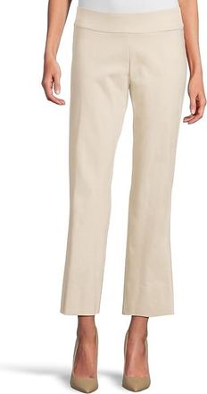 Krazy Larry Stretch Linen Wide Ankle Womens Casual Pants Stone : 12 28, Cotton/Linen/Rayon