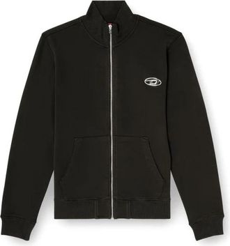 Diesel Sweatshirt met rits - Heren - Vesten met rits - Zwart - S - Katoen - Hoodies & sweatvesten