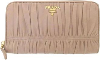 Prada Portafoglio lungo Pre-owned (bi-fold) - - Pre-owned - Donna - Beige - ONE SIZE