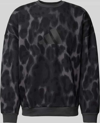 adidas Sweatshirt mit Rundhalsausschnitt in Dunkelgrau, Gr&ouml;&szlig;e L