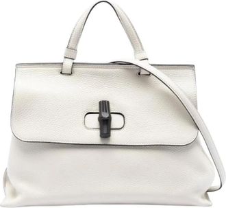 Gucci Pre-owned Handbags, female, White, Size: ONE SIZE Pre-owned The Daily Satchel