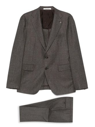 Tagliatore virgin-wool single-breasted suit - Grey