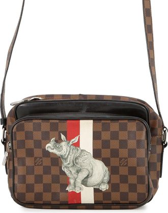 Louis Vuitton Damier Damier Canvas Dark Brown Ebene Handbag Shoulder Bag (Pre-Owned)