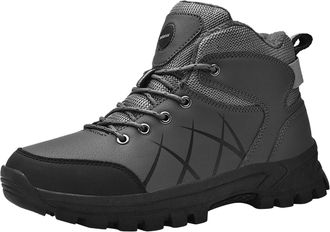 Generic Plush Warm Cotton Shoes Wear and Anti Boots Five Finger Cotton Shoes Outdoor Sports Shoes Mens and Womens Hiking Shoes After Ski Boots (Grey, 9.5)