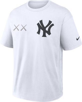 Nike Aaron Judge New York Yankees Max90 Nike Mens x KAWS MLB T-Shirt in White | 04T610AKA4-3F3