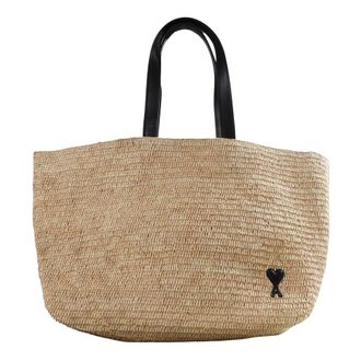 Ami Tote Bags, female, Beige, Size: ONE SIZE De Coeur Tote Bag