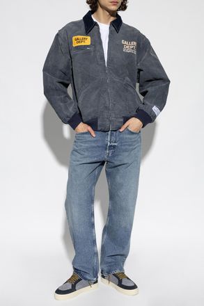 Gallery Dept. Denim Jacket With Logo, Mens, Grey