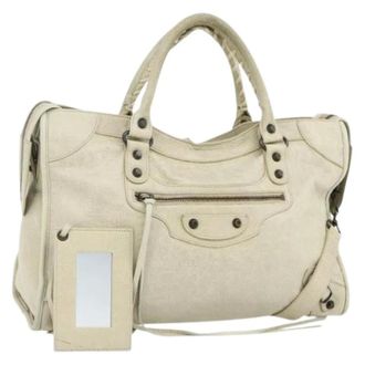 Balenciaga Pre-owned Handbags, female, Beige, Size: ONE SIZE Pre-owned Vintage Hand Bag