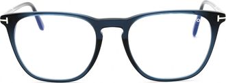 Tom Ford FT5937B Rectangle Acetate Eyeglasses - Brown