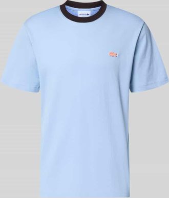 Lacoste Regular Fit T-Shirt aus reiner Baumwolle in Hellblau, Gr&ouml;&szlig;e XXXL