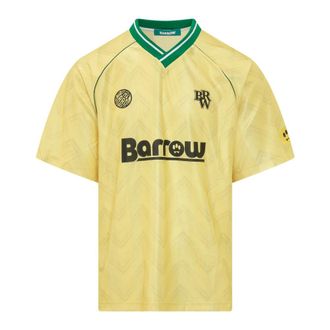 Barrow T-Shirts, male, Yellow, Size: XS Triacetate T-shirt