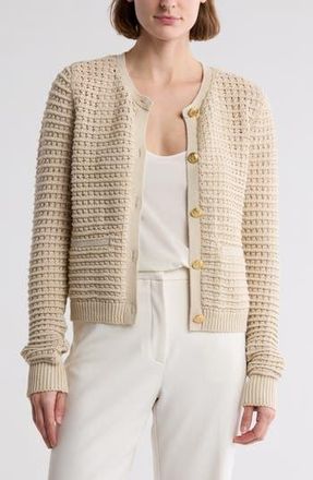 Rag & Bone Marlee Open Stitch Cardigan in Turtledove at Nordstrom Rack, Size X-Large