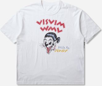 Visvim Men s Jumbo T-Shirt BTL DMGD White