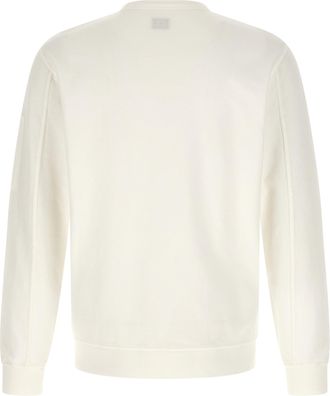 C.P. Company Mens White Cotton Sweatshirt Clothing