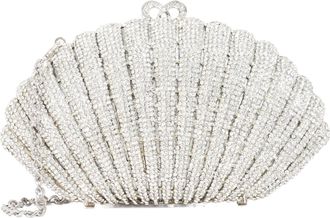 Dune London Womens Accessories Embellished - Eccles - Fold Over Clutch - Silver - One Size
