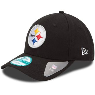 New Era NFL The League 9FORTY Adjustable Hat Cap One Size, Pittsburgh Steelers - Black, One Size