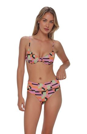 Swim Systems Laura Fold Over Bikini Swim Bottoms in Mod Mirage Lurex at Nordstrom, Size X-Large