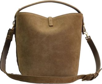 Generic Compatible For Handbag Bucket Bag Womens Large-Capacity One-Shoulder Tote Commuter Messenger(Nubuck Leather)