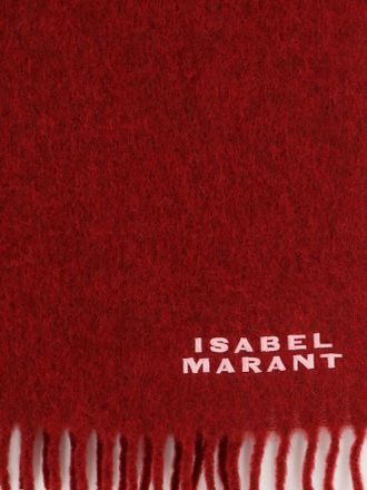 Isabel Marant Womens Scarf Alpaca Blend Red Scarfs