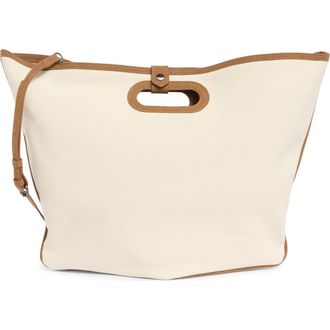 BCBGeneration Canvas Tote Bag with Pouch in Natural Caramel at Nordstrom Rack