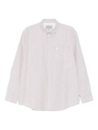 Carhartt Work in Progress striped pocket shirt - men - Cotton - M - Neutrals