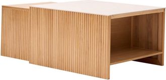 Nordlys Set 2 mesas de centro en madera