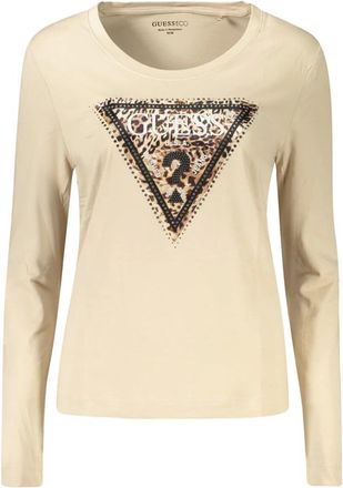Guess Camiseta de manga larga - Tops - Mujer - Beige - 2XL