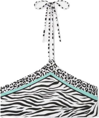 MC2 Saint Barth Nairobi Foulard Bandeau Bikini Top Met Centrale Vetersluiting - Dames - Bikinis - Veelkleurig - M - Badmode