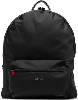 Kiton Zaino con logo - Nero