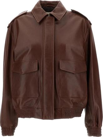 Arma Astra Leren Bomberjack - Dames - Bomber jackets - Bruin - XS - Leer - Jassen