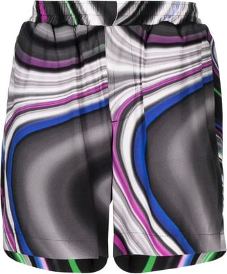 Limitato Shorts con stampa - Nero